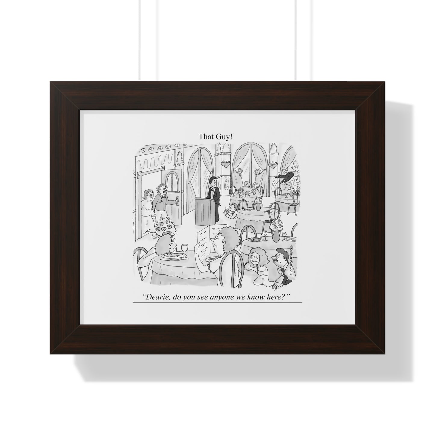 That Guy 1st Original Cartoon Framed Horizontal Poster