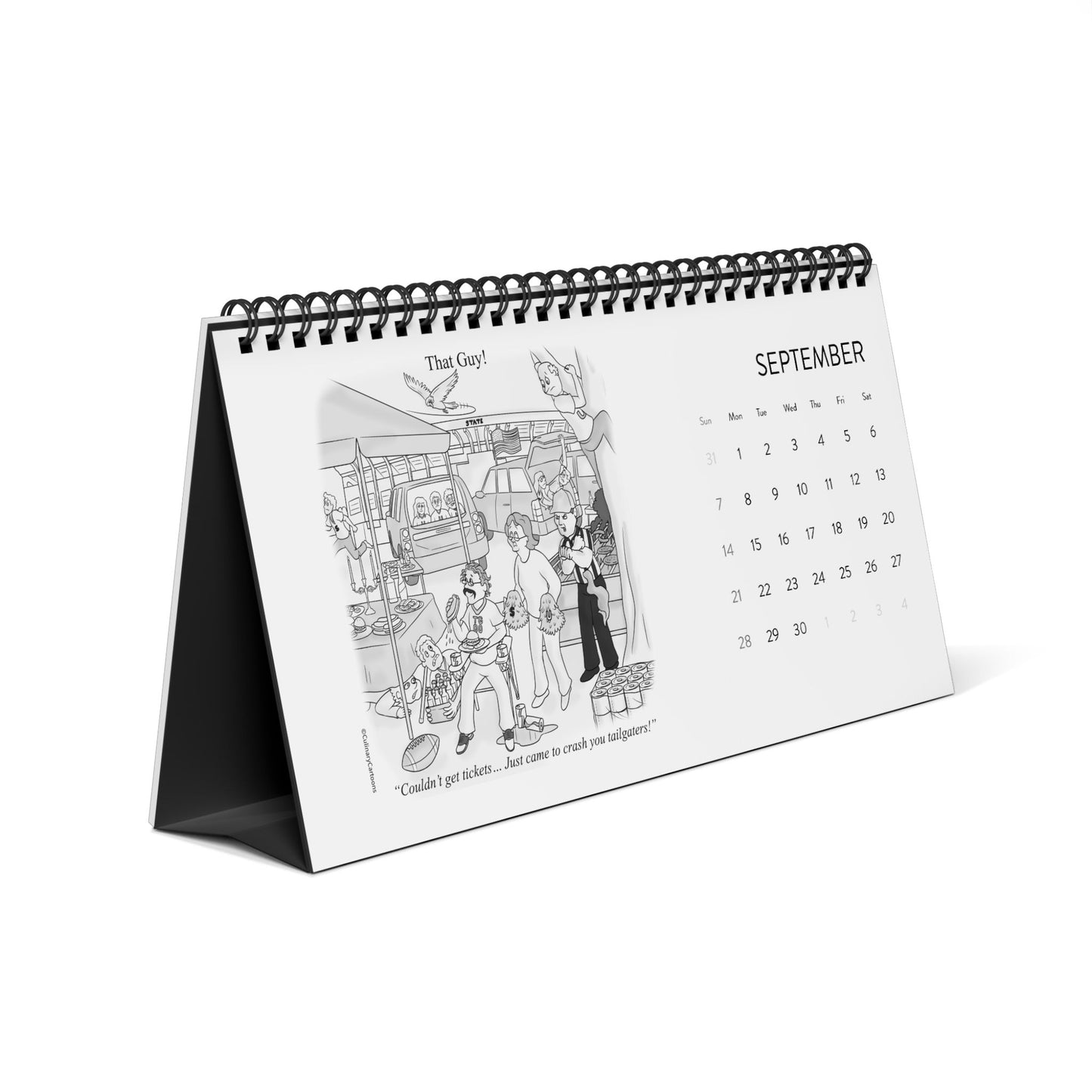 That Guy Desktop Calendar (2025 grid)