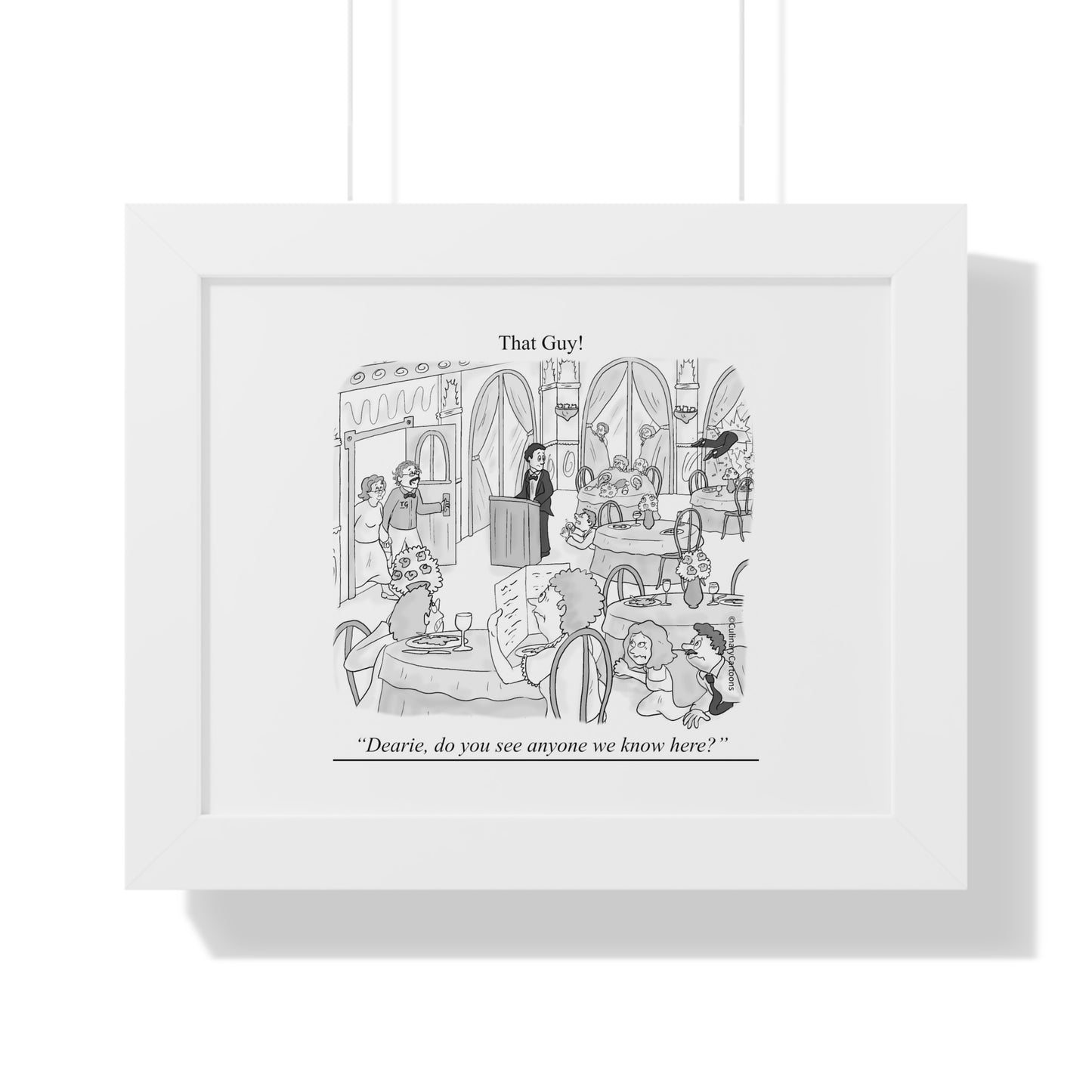 That Guy 1st Original Cartoon Framed Horizontal Poster