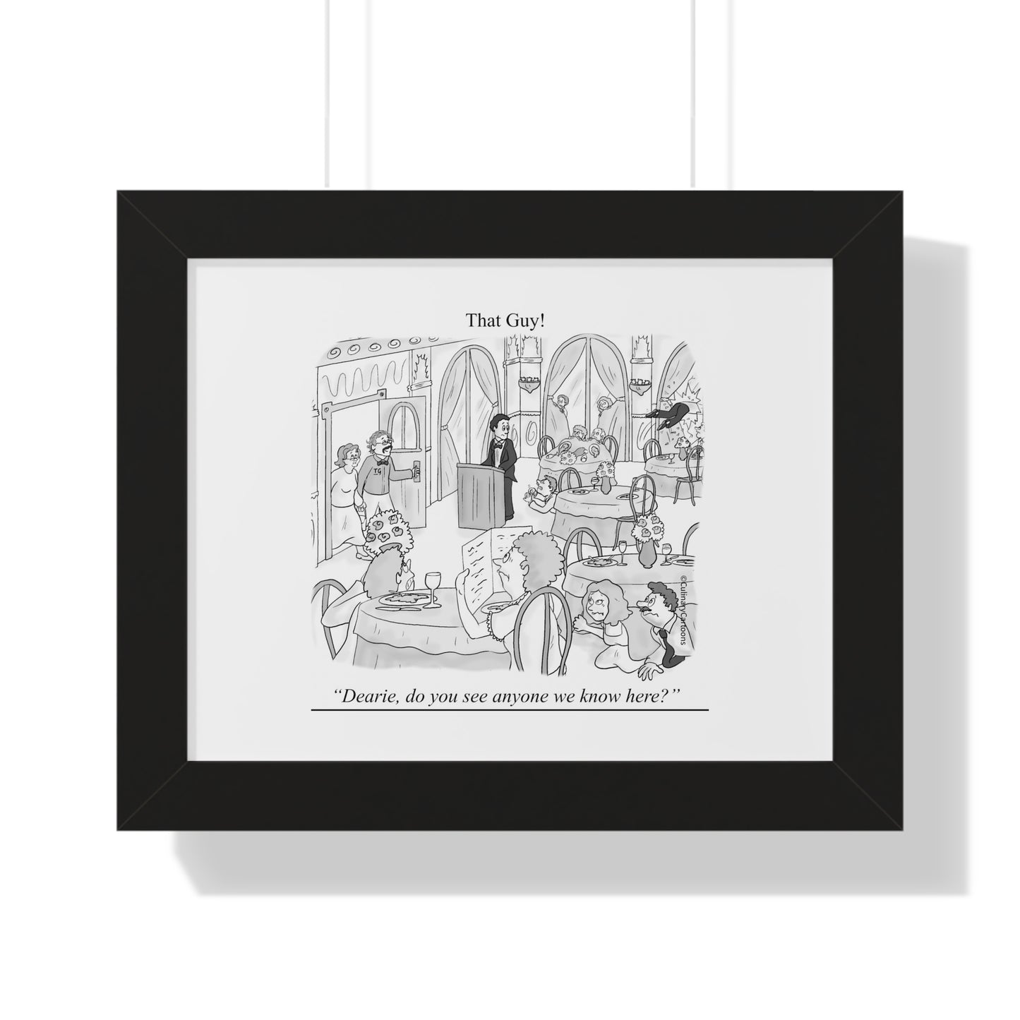 That Guy 1st Original Cartoon Framed Horizontal Poster