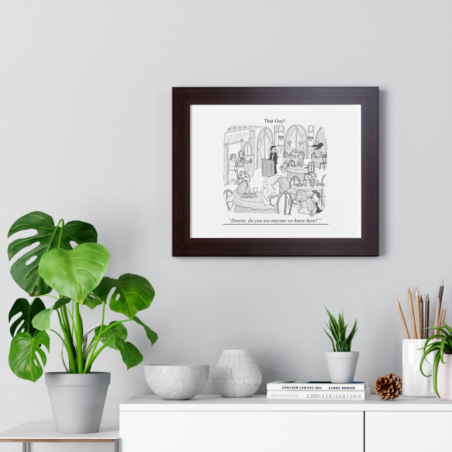 That Guy 1st Original Cartoon Framed Horizontal Poster
