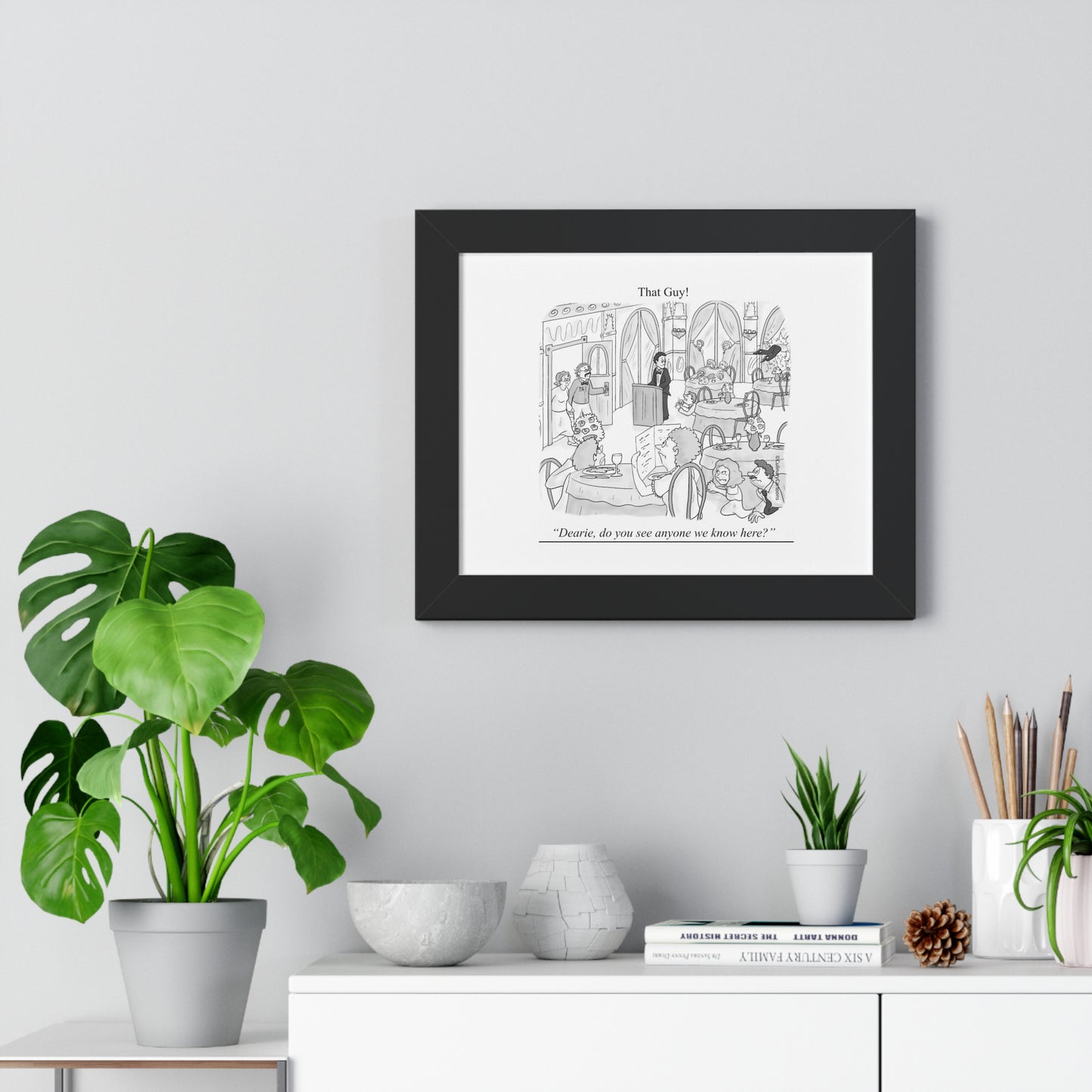 That Guy 1st Original Cartoon Framed Horizontal Poster